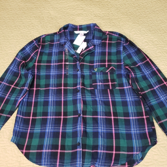 Victoria's Secret plaid pajama top size M - Picture 4 of 7